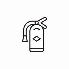fire extinguisher icon sign vector