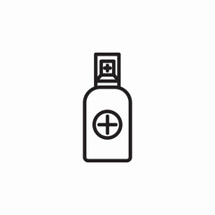 sanitizer spray icon sign vector