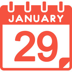 29 January Vector Icon Design