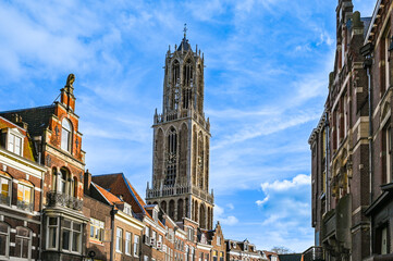 Dom Tower in City of Utrecht, The Netherlands