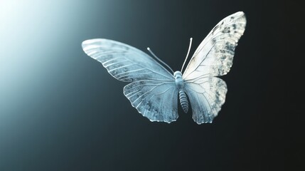 Obraz premium buuterfly against dark background