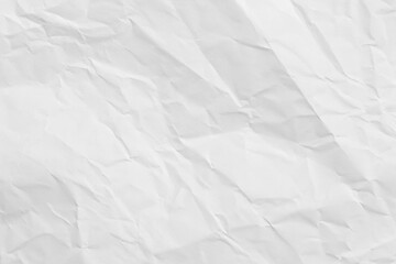 The Texture of the White paper is crumpled, White a clean crumpled paper background, a horizontal crumpled empty paper template for posters and banners.