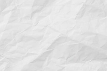 Fototapeta premium The Texture of the White paper is crumpled, White a clean crumpled paper background, a horizontal crumpled empty paper template for posters and banners.