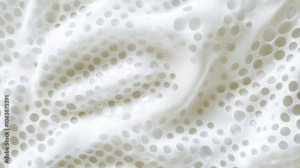 Poster abstract white hexagonal pattern creating a modern textured background.