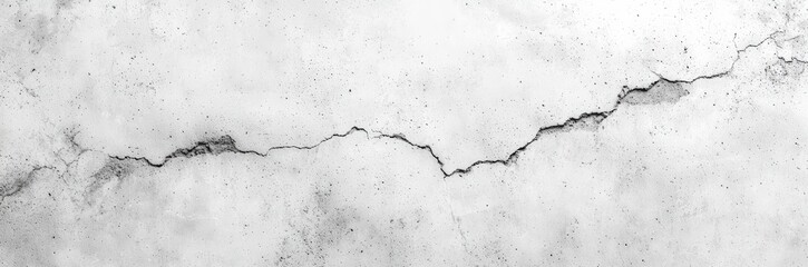 Fototapeta premium A detailed view of a cracked concrete surface, showcasing the unique textures and patterns formed by age and wear.