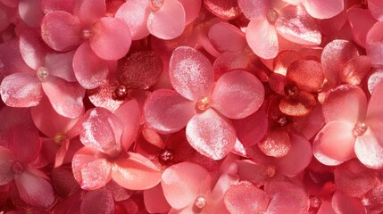 Obraz premium A vibrant array of colorful digital flowers in shades of blue, pink, and white, creating a dreamy and whimsical atmosphere.