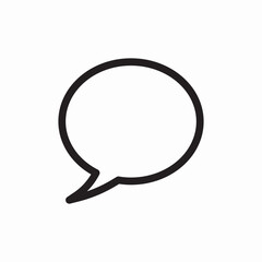 speech bubble left icon sign vector