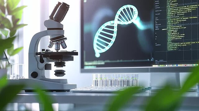 High Tech Laboratory for DNA Research and Analysis