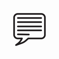 speech bubble text icon sign vector