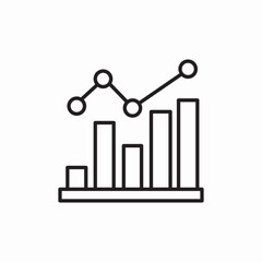 statistics level anlytics icon sign vector