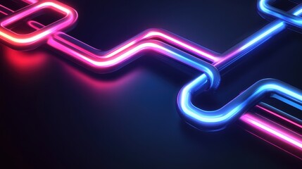 Abstract futuristic digital landscape with glowing blue lines and geometric patterns.