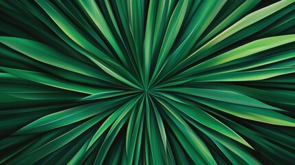 Obraz premium A vibrant green radial burst, radiating energy and freshness, creating a dynamic and lively atmosphere.