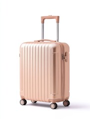 Stylishly Pack Your Essentials with a Modern Rose Gold Carry-On Suitcase for Effortless Travel Adventures