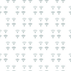 Wifi internet sign icon seamless pattern background