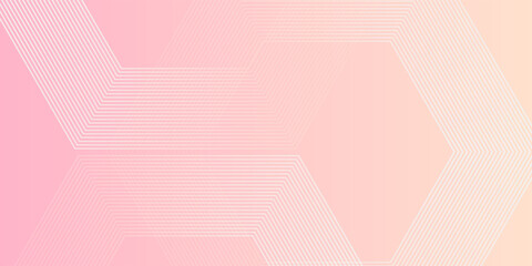 Minimalist banner background, pastel colorful, pink and yellow gradations. Circle effect style geometric,