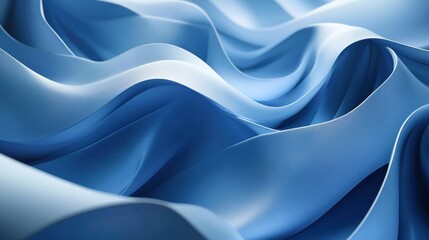 Abstract waves in shades of blue creating a serene and calming underwater effect.