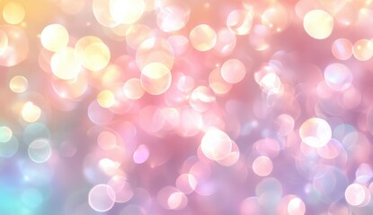 Fototapeta premium カラフルなぼかしの背景が彩る幻想的な光の演出