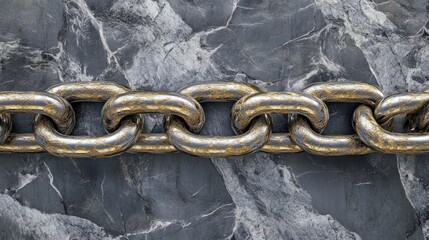 A Close Up of a Metallic Chain