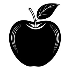 apple fruit line icon vector design