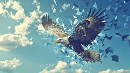Fototapeta premium abstract bird illustration