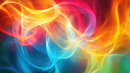 Obraz premium Abstract Colorful Swirling Lights