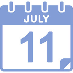 11 July Vector Icon Design