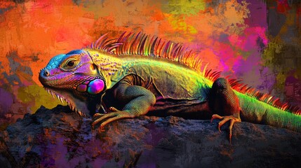 close-up iguana