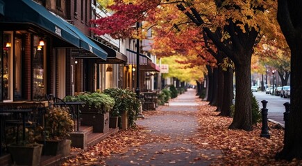 Fototapeta premium autumn in the park, trees in the park, autumn seasone, autumn scene in the park, beautiful trees in autumn