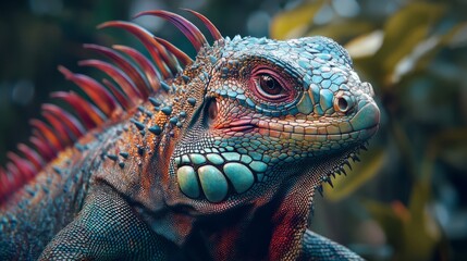 Fototapeta premium close-up iguana