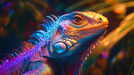 Fototapeta premium close-up iguana