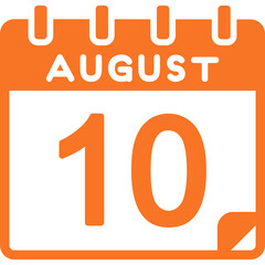 10 August Vector Icon Design