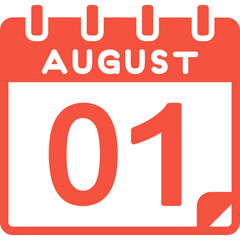 1 August Vector Icon Design