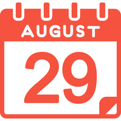 29 August Vector Icon Design