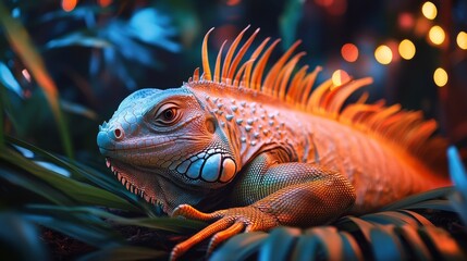 Fototapeta premium close-up iguana