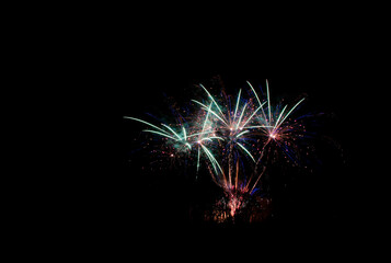 Fireworks against   dark  sky  bonfire night  fourth  of  July  new year  chinese new year 