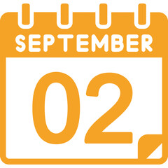 2 September Vector Icon Design