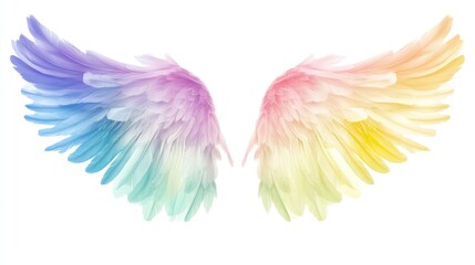 Obraz premium Colorful Angel Wings