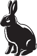 Obraz premium Rabbit silhouette vector EPS 