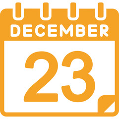 23 December Vector Icon Design