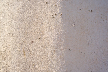 Pared redondeada sucia