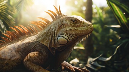 Obraz premium iguana in the forest