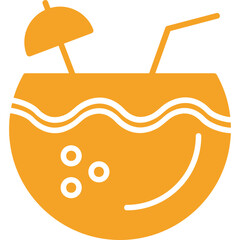 Coconut Drink Vector Icon