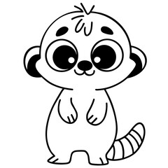 cute meerkat doodle 