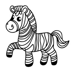 cute zebra doodle 