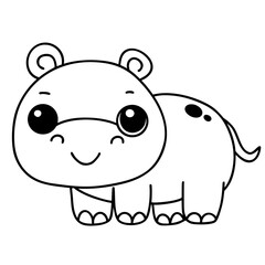 hippoptamus doodle 