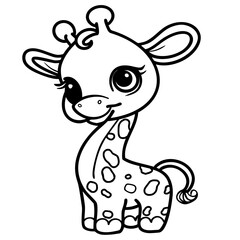 cute owl outline doodle 