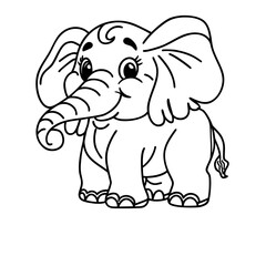 cute elephant doodle 