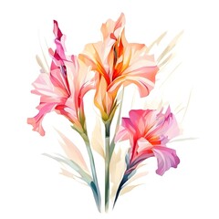 Flower concept design idea isolated on a white background