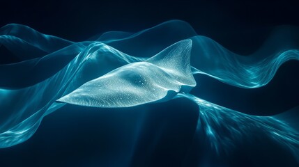 giant manta ray in the ocean