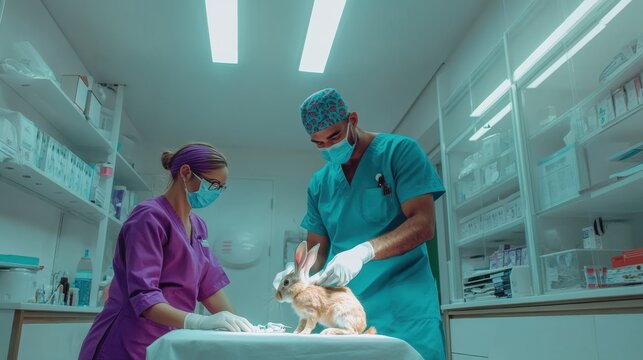 The Veterinarians with Rabbit